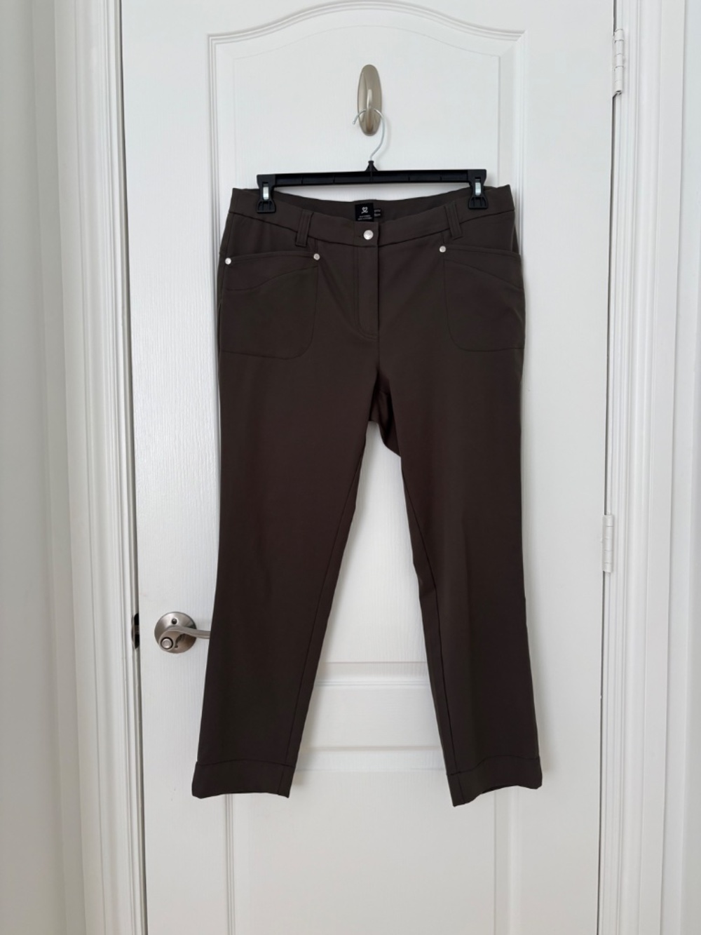 Daily Sports Lyric Ankle Golf Pants Kalamata Olive Green Size 12 Like New